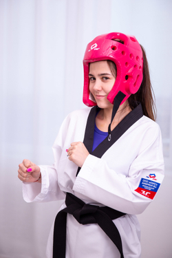 Шлем для тхэквондо ProfSport розовый