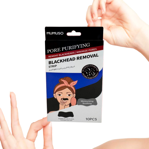Патчи Mumuso гелевые Полоски для удаления чёрных точек противомикробные 10 шт