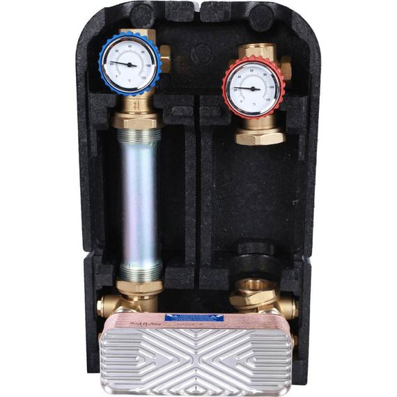 Насосная группа STOUT с теплообменником 18 пластин