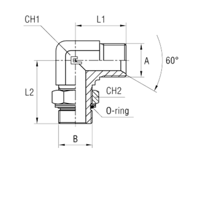 Штуцер FRG90 BSP 1/8 - BSP 1/8