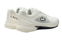 Мужские кроссовки теннисные Lacoste Tech Point Tennis - off white/black