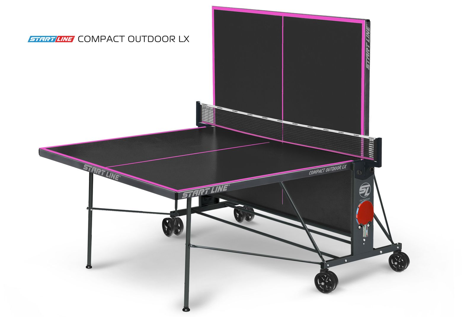 Стол теннисный Compact-2 LX Всепогодный Black фото №5