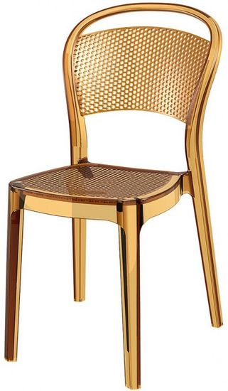 Стул прозрачный Bee янтарный