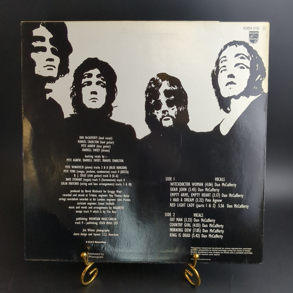 LP Nazareth. Зарубежный рок. Фирменный винил. Виниловая пластинка 12 дюймов Голландия