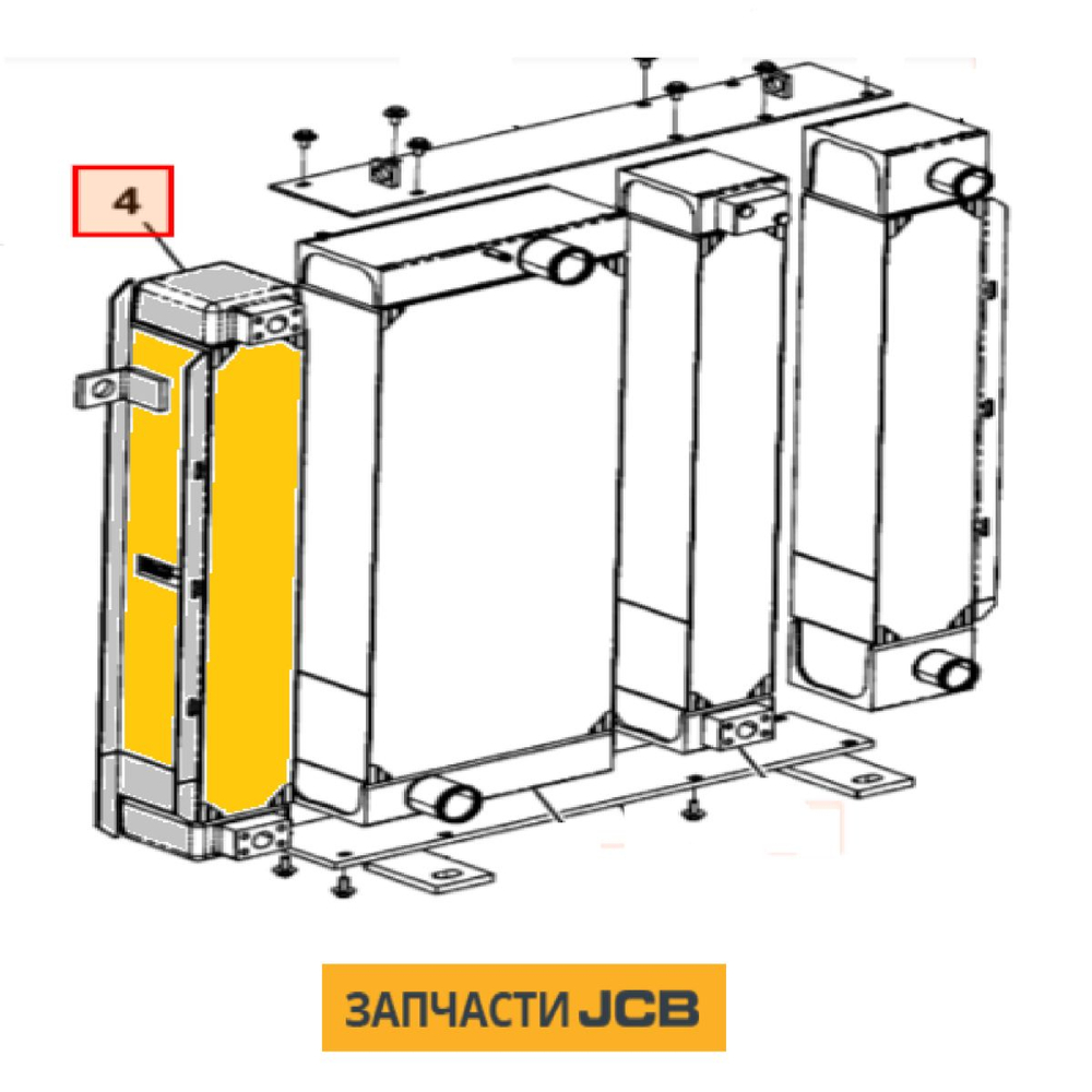 Радиатор JCB 333/Y0643