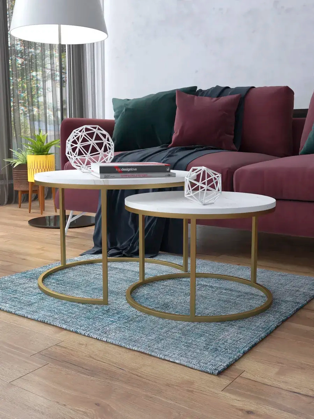 Комплект журнальных столов Акцент - ЗЗБ - МДФ в ПВХ