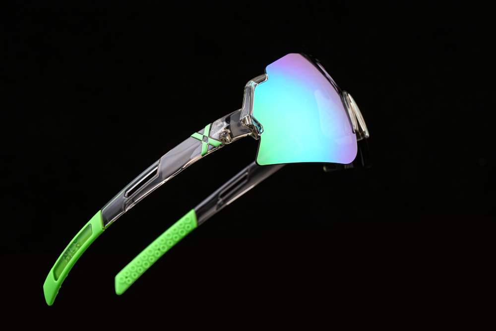 Спортивные очки HILX Savage 2.0 Shiny Crystal Grey Green / Green Mirror Lens