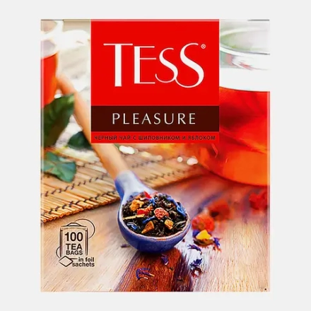 Чай черный Tess Pleasure фруктовый 100пак