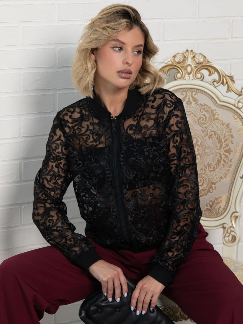 Жакет Генри (черный) Б16190-3М LT Collection