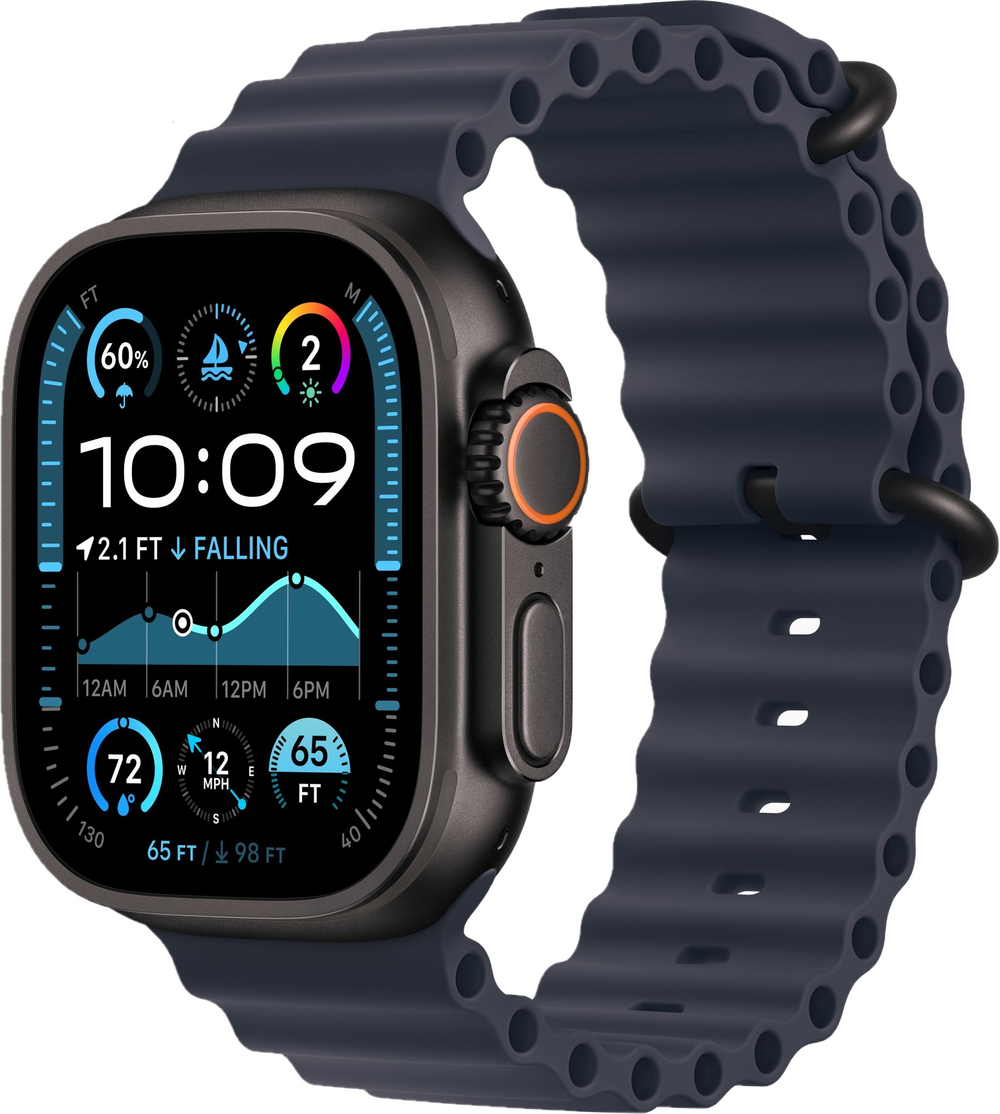 Apple Watch Ultra 2 49mm Ocean Band Navy / Black Titanium Case