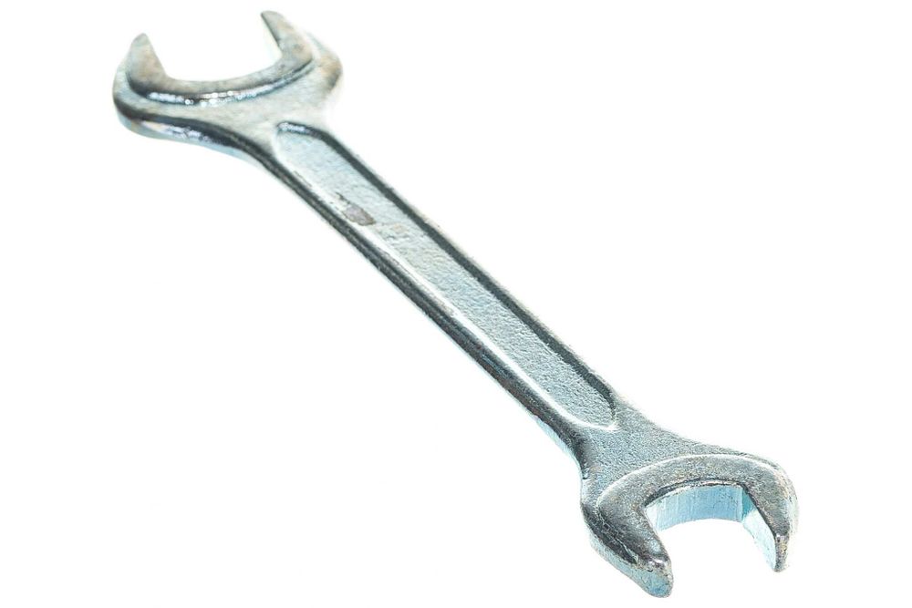 БИБЕР 90608 Ключ гаечный рожковый, кованый, оцинкованный 13х17мм (12/240)