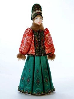 Кукла коллекционная в русском костюме Костромской губернии