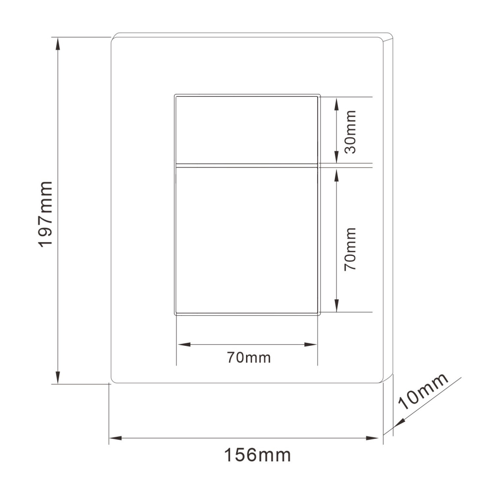 Кнопка смыва ABBER AC0123MB пневматическая, черная матовая