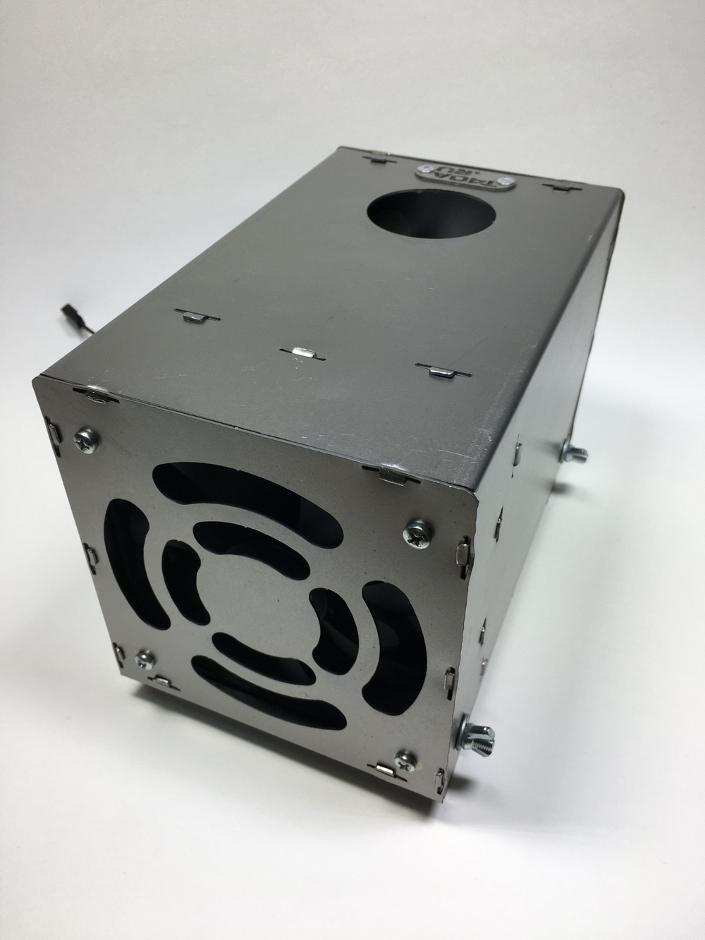 Теплообменник "Угорь" с вентилятором в помещение/палатку