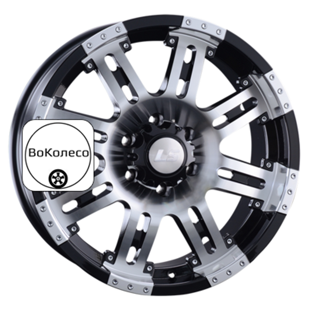 9x18/6x139,7 ET25 D106,1 954 BKF (конус, Колпак+лого) LS