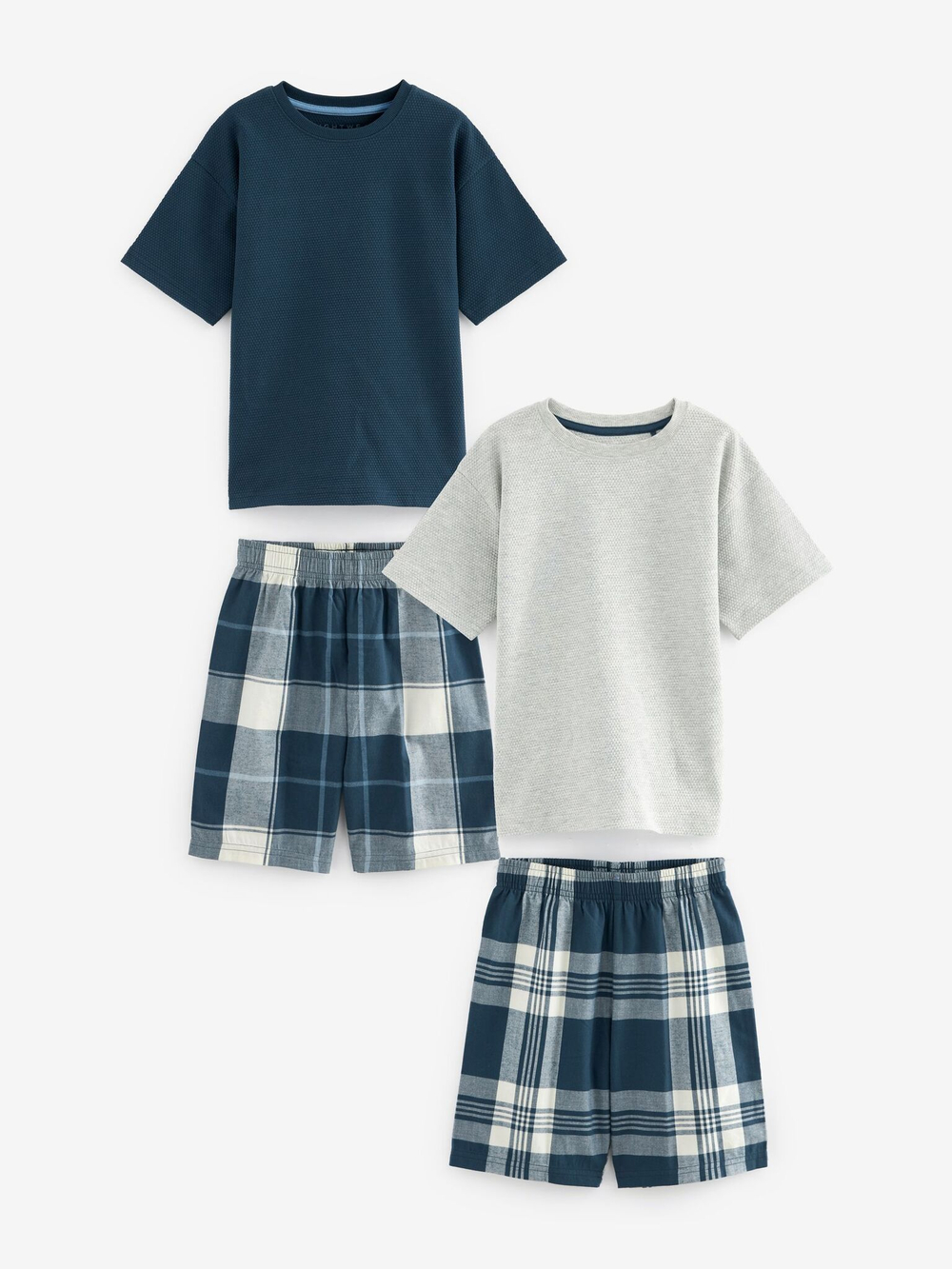 Пижама для мальчика Next 191-219, 2 шт., Синий, Серый