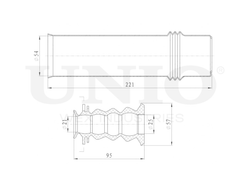 Комплект пыльник и отбойник UNIO DUC-10004