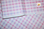 Ткань для пэчворка 20805 (розово-голубая клетка) 45х55см