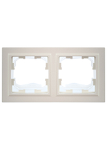 BRITE Рамка 2-местная IP44 РУ-2-БрЖ-44 жемчуг IEK