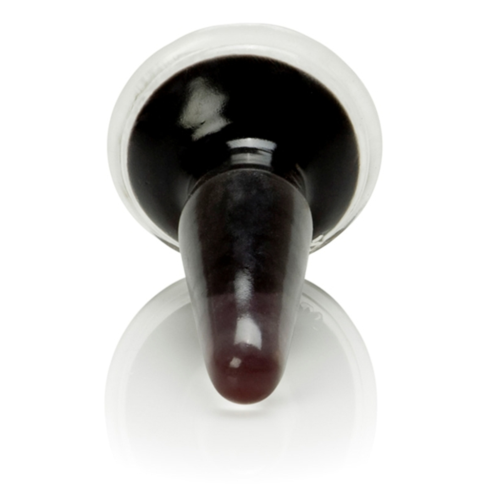 Черная анальная пробка Crystal Cote Probes