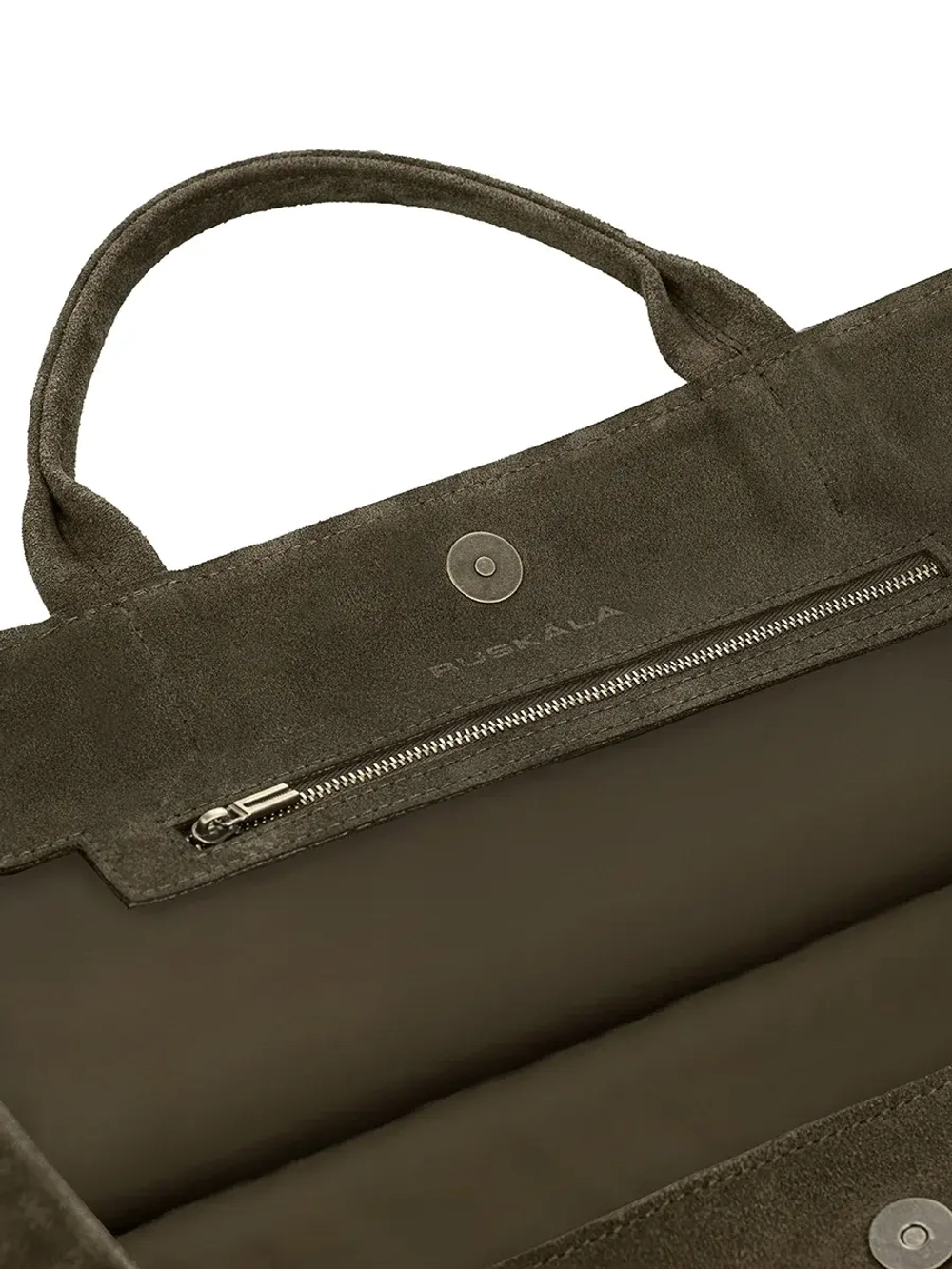 Тоут из замши Weekender bag «Khaki»