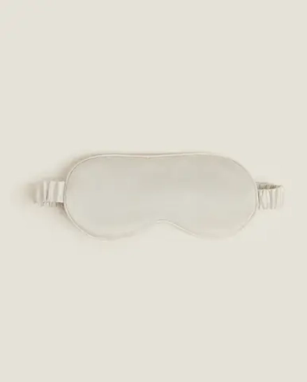 ZARA HOME МАСКА ДЛЯ СНА, ЖЕЛТОВАТО-БЕЛЫЙ