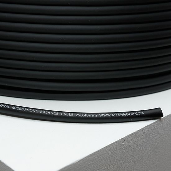 248BLK-100m Кабель микрофонный, 2x0,48мм, d6, 100м, SHNOOR