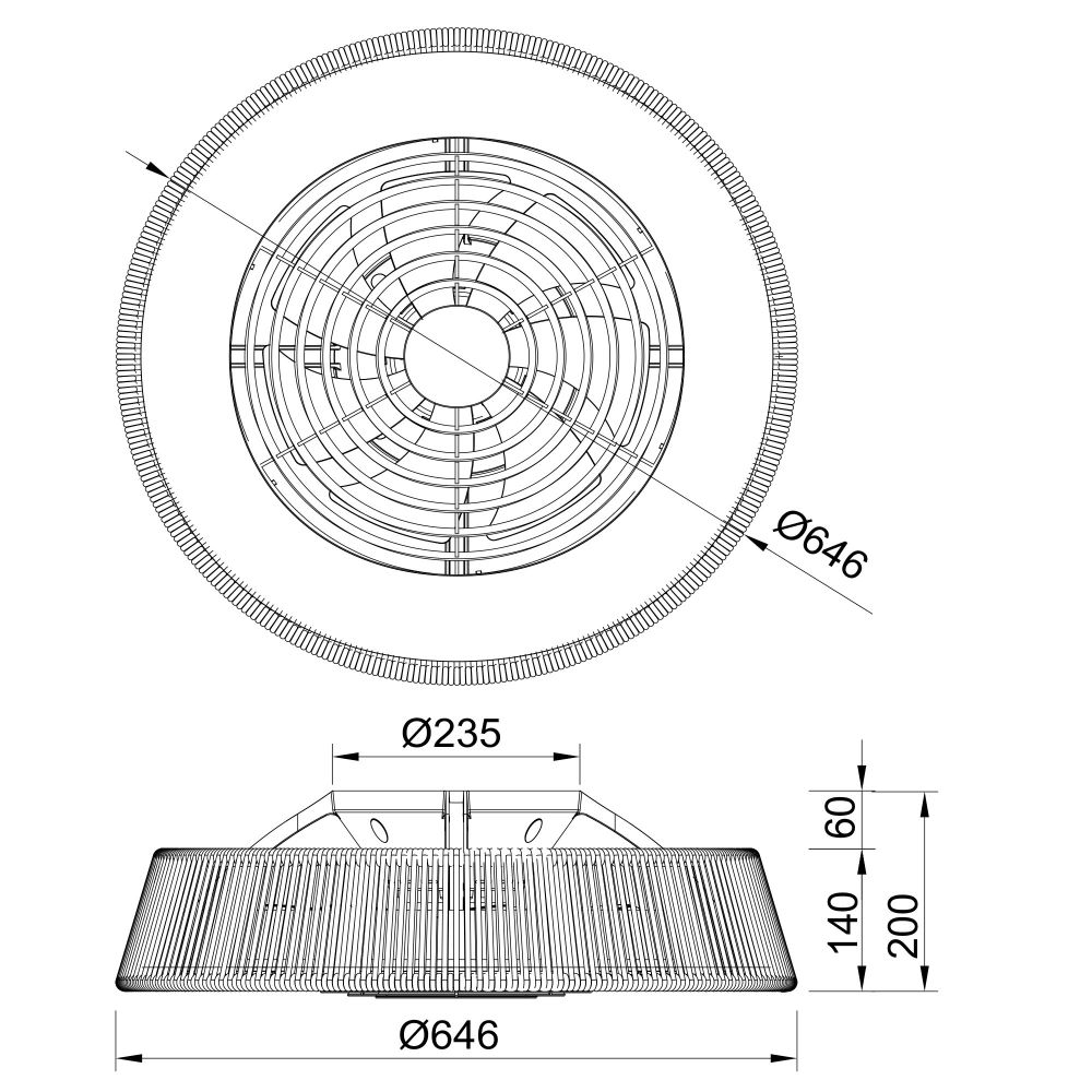 8229 Люстра потолочная-вентилятор POLINESIA NATUR