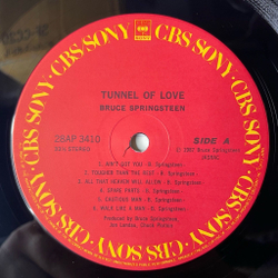 Винтажная виниловая пластинка LP Bruce Springsteen Tunnel Of Love (Japan 1987) (Obi) Tougher Than The Rest
