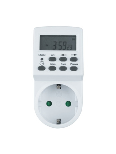 Таймер 61 555 NTR-E-S01-WH розет. электрон. Navigator 61555