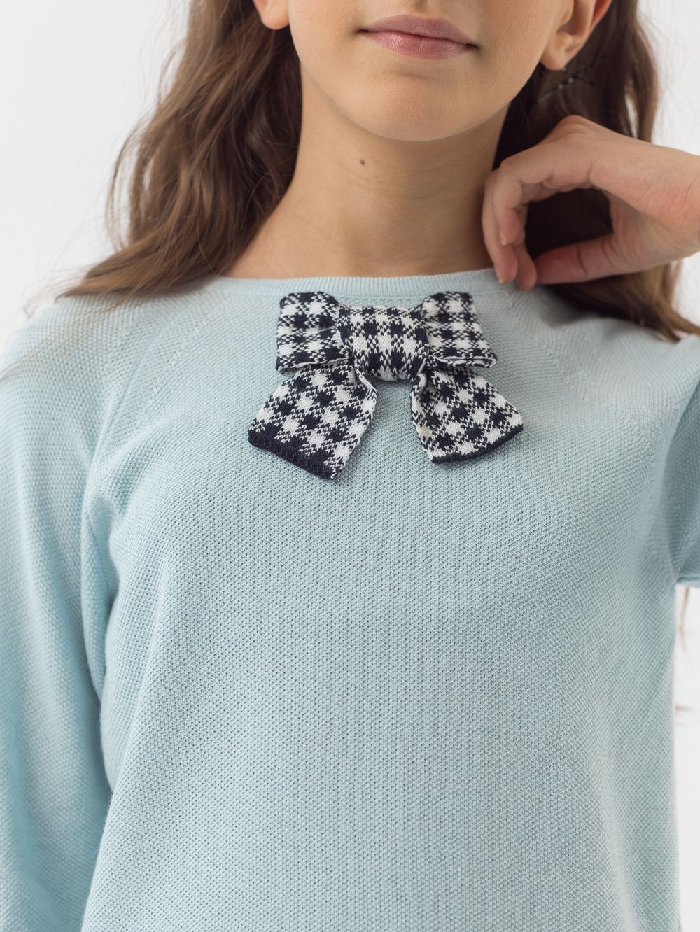 Джемпер голубой для девочки арт. AT824-1