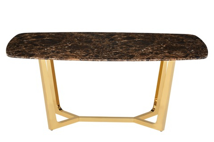 Стол обеденный Ist Casa Ланс, 140х80х75 см, коричневый мрамор
