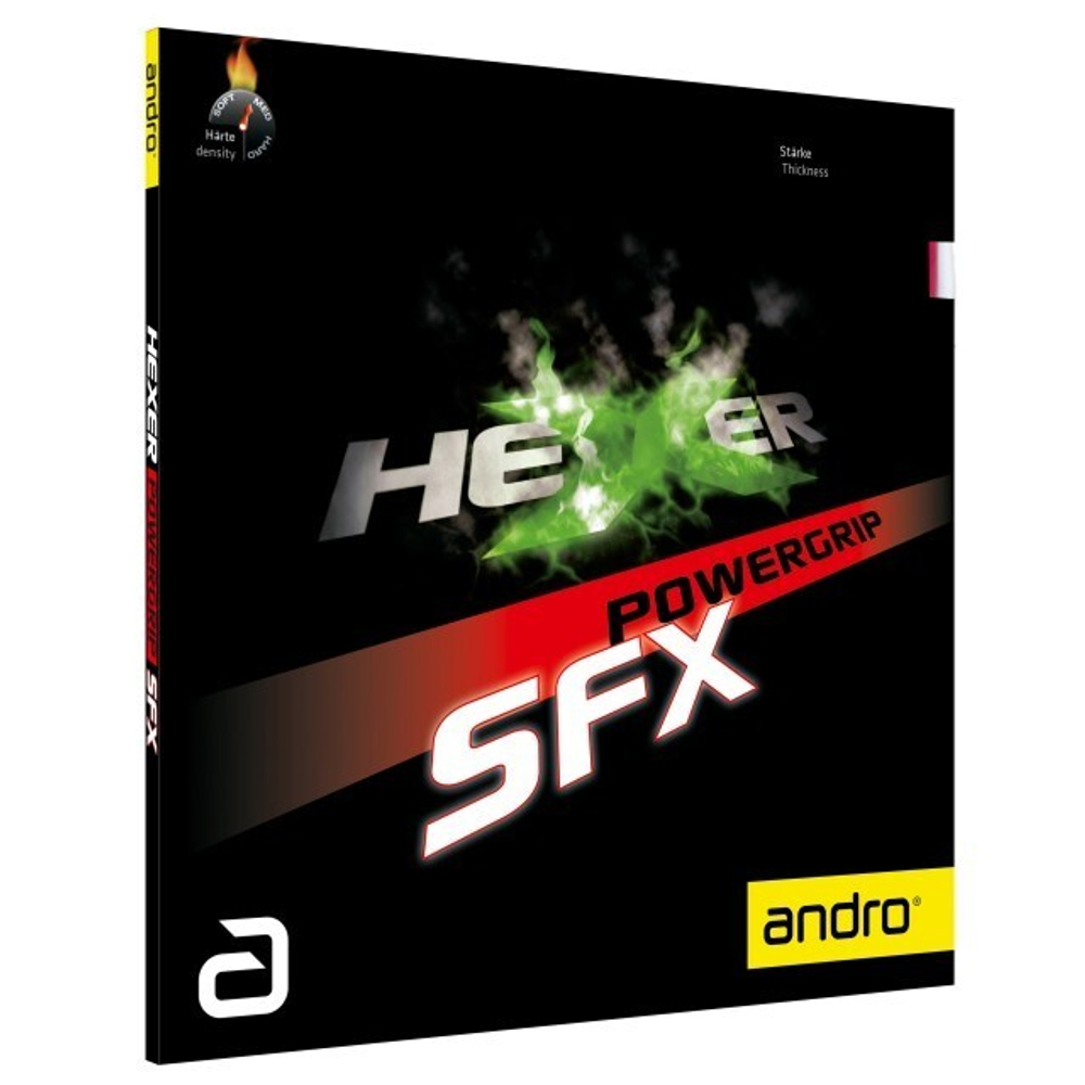 Накладка для ракетки Andro Hexer Powergrip SFX 1.7 red