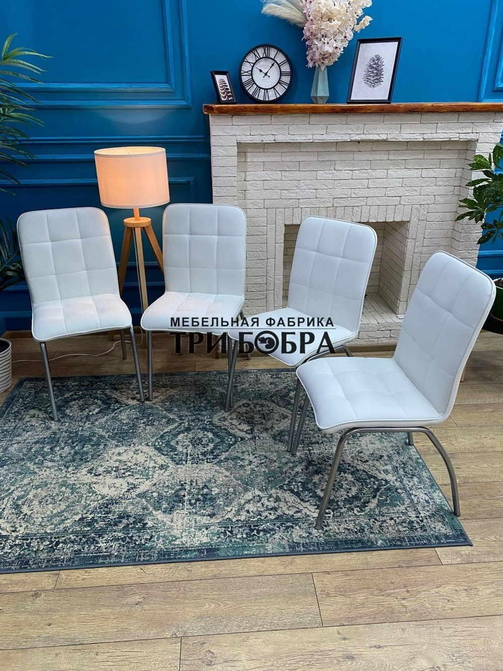 Стул «ЛОРД» белый экокожа