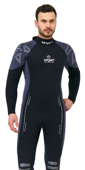 Гидрокостюм Sargan Nero 2.0 Long men 5 mm черно-серый