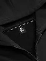 Худи Hardlunch Logo на молнии черный