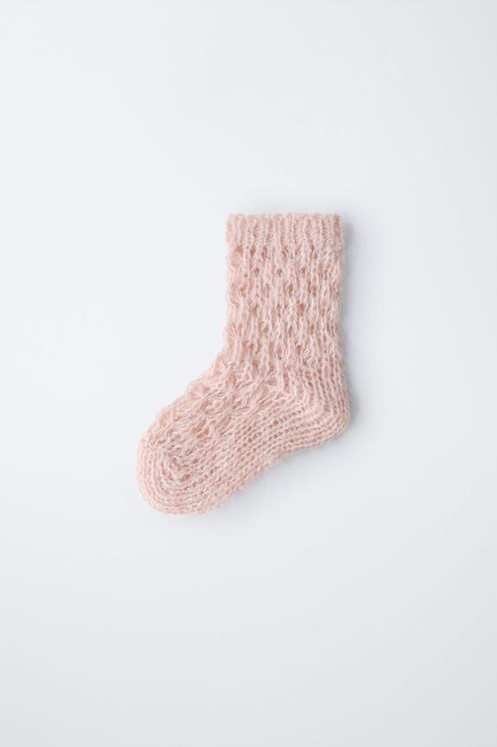 ZARA НОСКИ ИЗ СМЕСОВОЙ ШЕРСТИ, ЦВЕТ РОЗОВОГО ДЕРЕВА