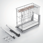 Многофункциональная выкатная корзина - FASHION STYLE, 300x465x422 мм