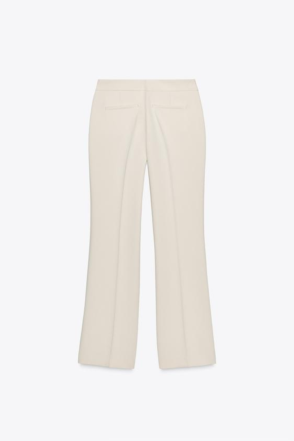 ZARA БРЮКИ FLARED, ЦВЕТ СЛОНОВОЙ КОСТИ