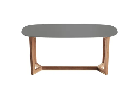 Стол обеденный Cross 2 180*90 см (серый, бук)