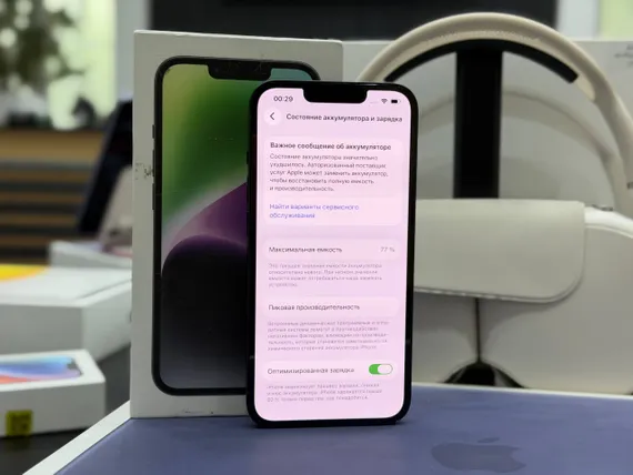 Б/У Телефон Apple IPhone 14 128Gb Midnight 77% (LCFXK52W3G)