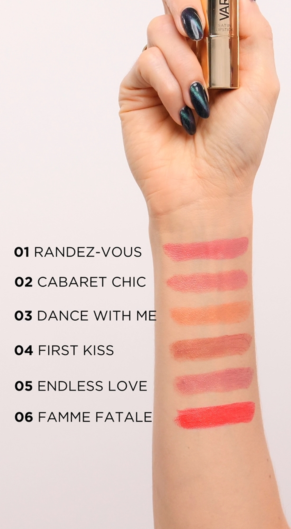 Eveline Cosmetics Variete - Бархатная помада оттенок 01 Rendez-Vous, 4 g