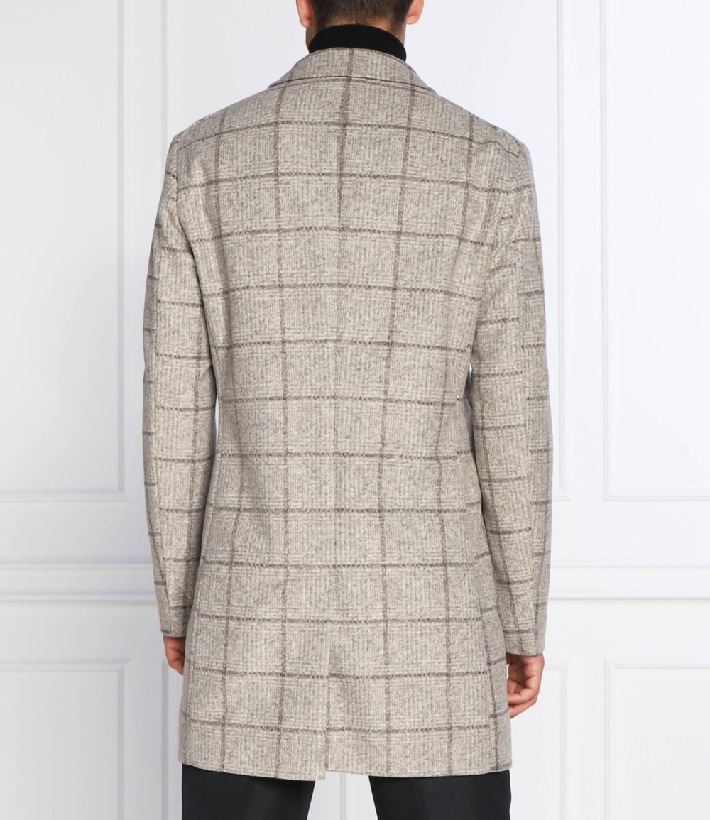 пальто h-hyde-j-bib-224 BOSS BLACK - бежевый(50484219)