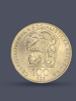 Монета 100 крон 1974 год "150 лет Бедржиха Сметаны"