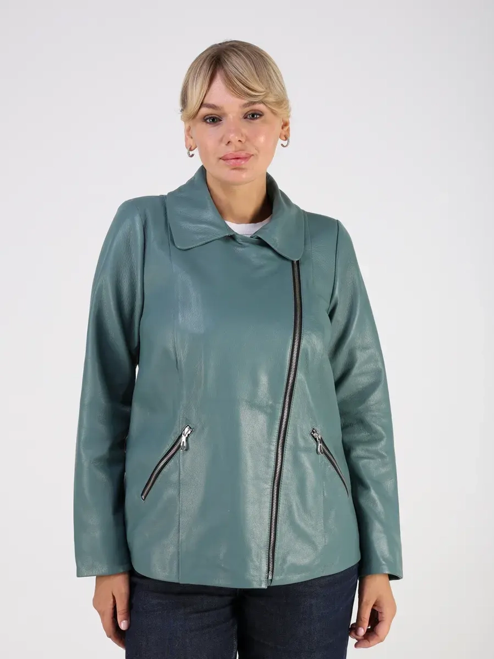 Кожаная куртка демисезонная косуха