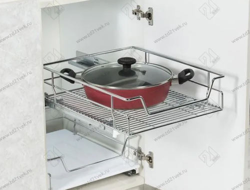 S-2331-C Выдвижная корзина на распашной фасад в базу 350 мм, Starax, направляющие Blum Tandem, (310-