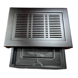 Чабань с поддоном темная (40,2х28х6,7 см)