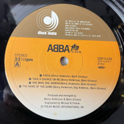 Винтажная виниловая пластинка LP ABBA АББА The Album Альбом (Japan 1978) (Red Obi)