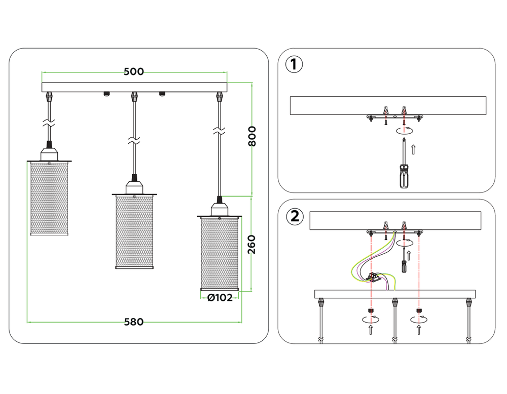 Ambrella Подвесной светильник в стиле лофт Loft TR8164