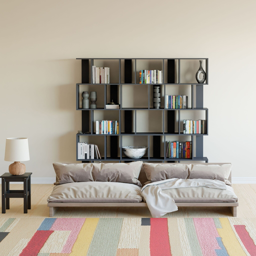 Стеллаж напольный Фаллет 5 полок 60х30х177 см, серый